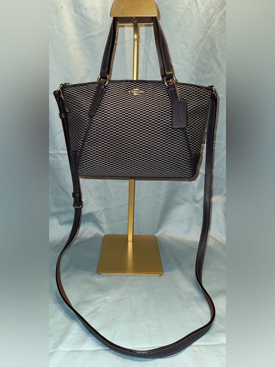 Coach Handbags - Coach Mini/Small Kelsey Satchel in the Legacy Jacquard pattern